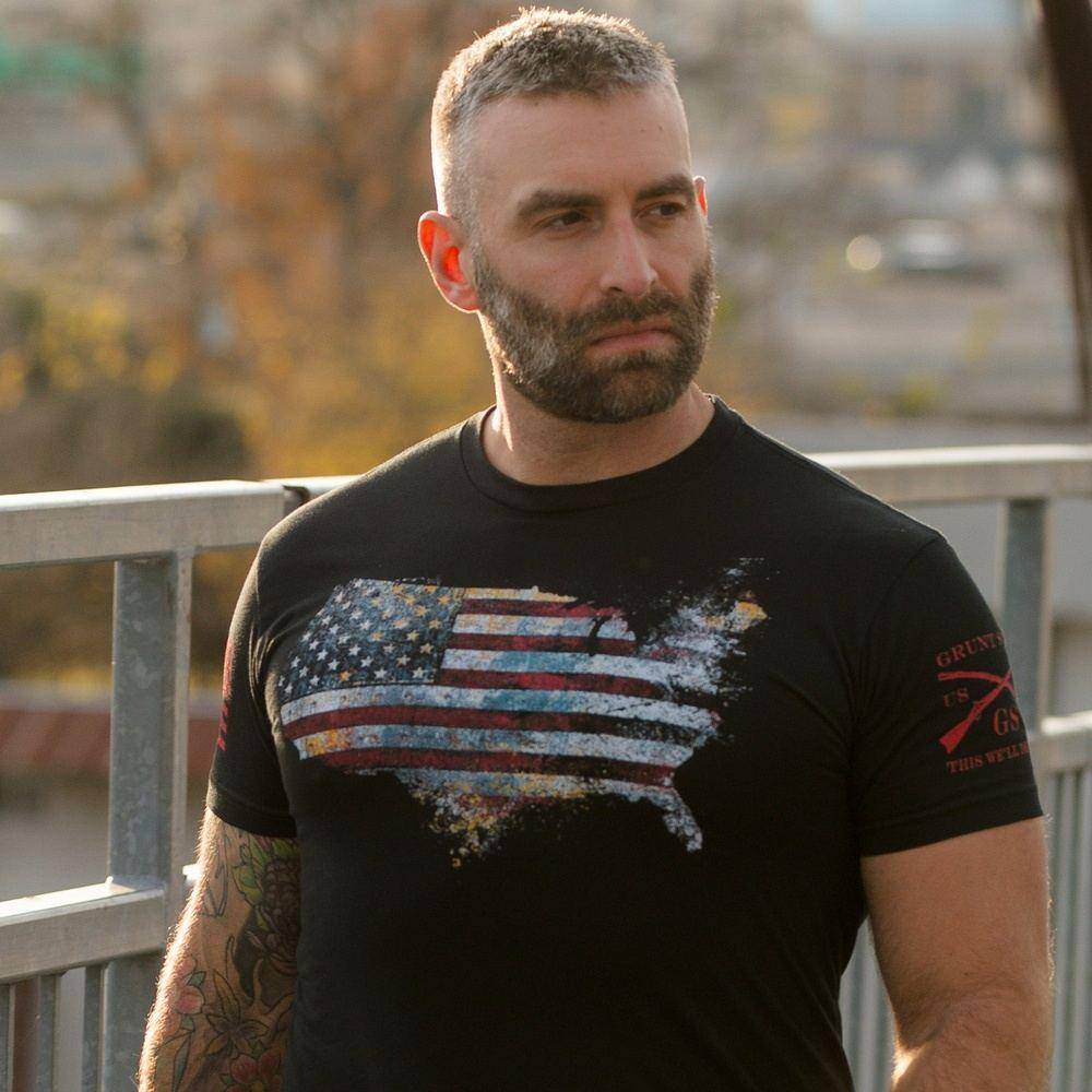 Red Blood Nation Graphic T-Shirt for Men & Women - Black Cotton Tee - Perfect for Casual Wear, Street Style & Everyday Outfits