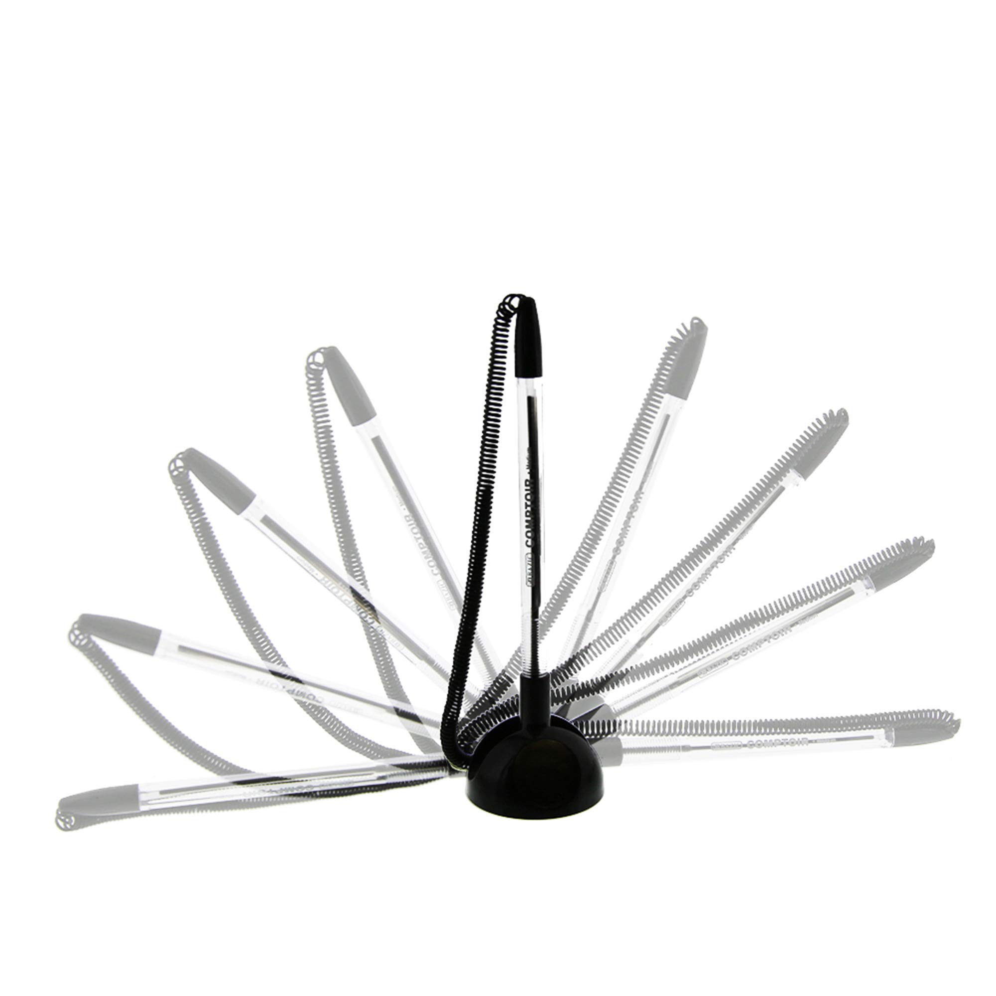 Premium 24-Pack Black Oil-Gel Ink Pens for Counter Display - Smooth Writing School & Office Supplies - Bulk Wholesale Discount for Retailers, Classrooms & Businesses