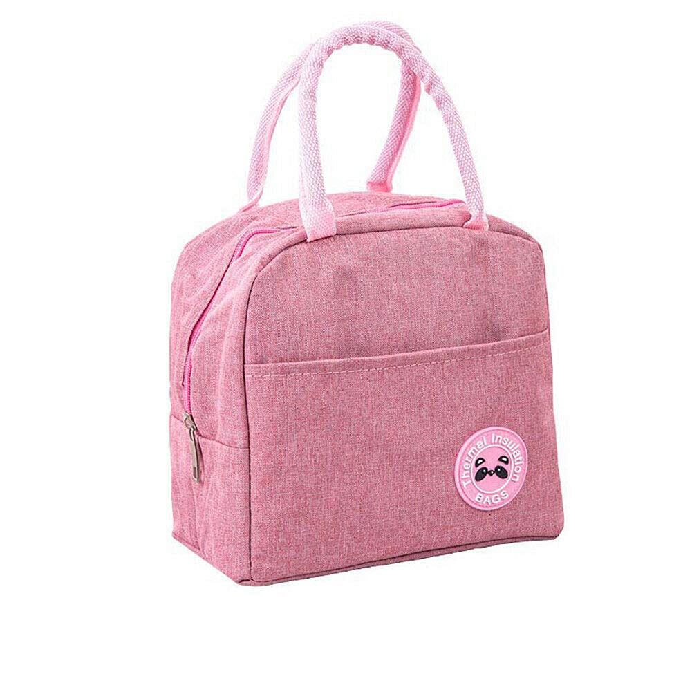 Magik Portable Insulated Lunch Bag - Leakproof Bento Box Cooler Tote for Kids, Adults, Men & Women (Pink) | Perfect for School, Work, Picnics & Outdoor Activities