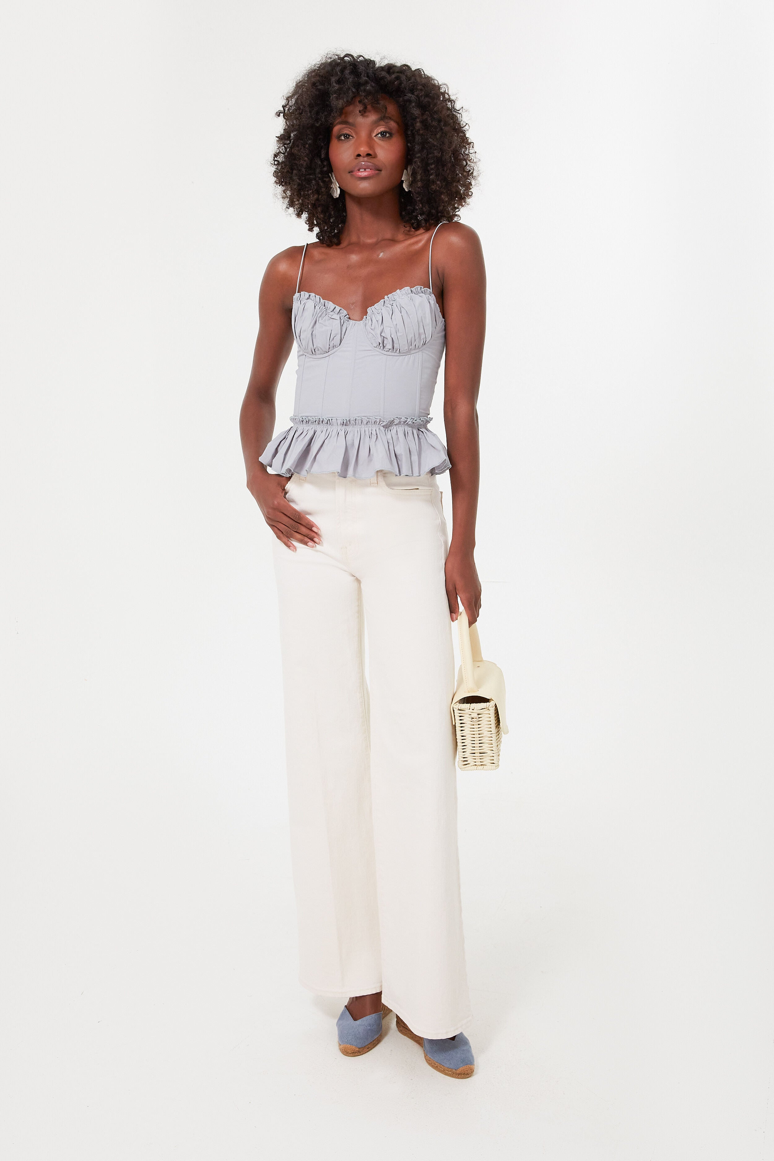 Blue Raina Bustier Top for Women - Sexy Lace Corset Top for Party, Date Night & Special Occasions