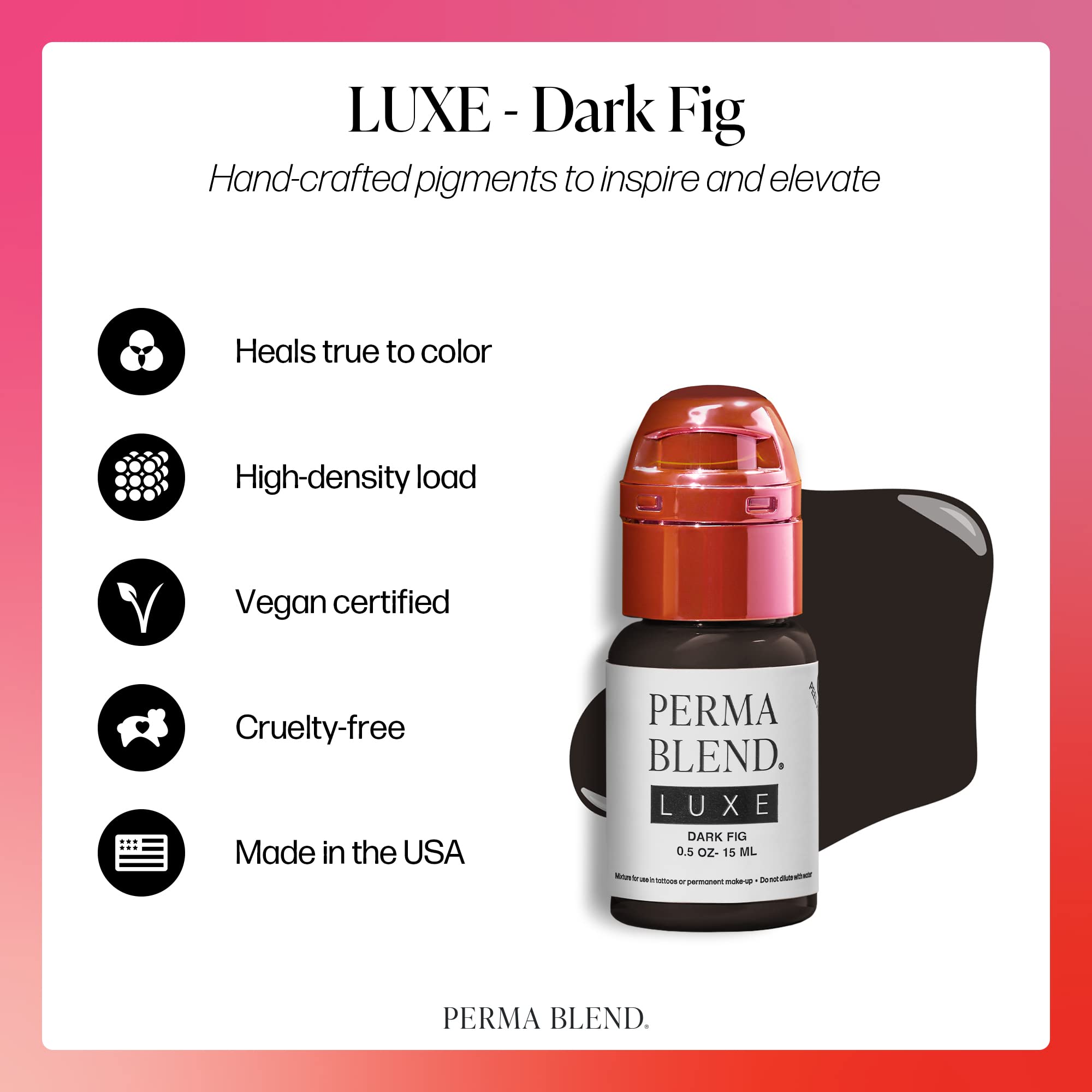 Permanent Eyebrow Makeup - Perma Blend Dark Fig 15ml for Natural Brows