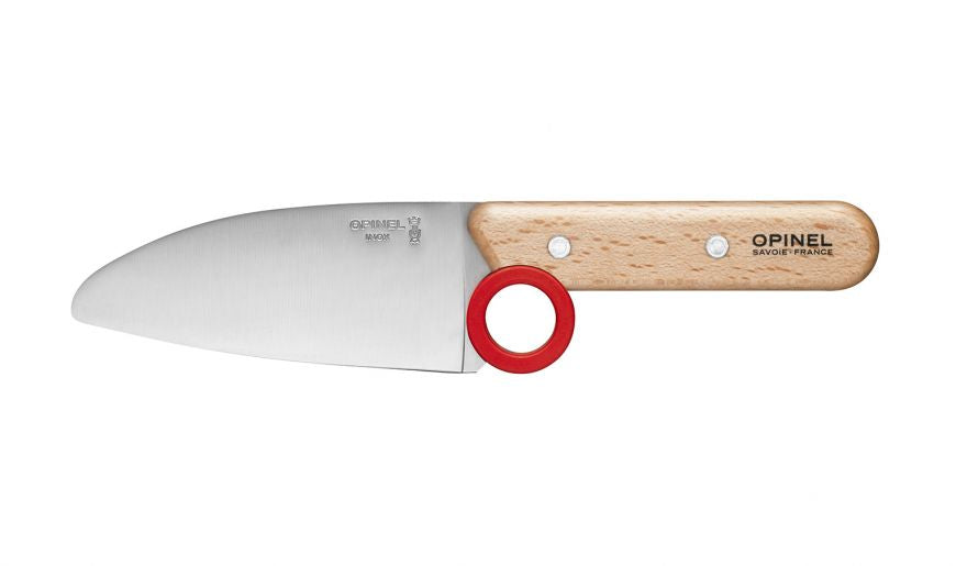Opinel Mini Chef Kids Kitchen Knife Set - 3-Piece Safe Cooking Tools with Peeler & Finger Guard for Children | Perfect for First Cooking Lessons & Family Meal Prep