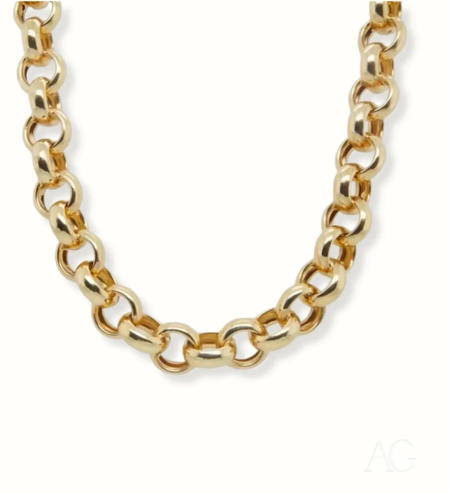 Elegant 18K Gold Chain Necklace - Luxury Artisan Gold Jewelry for Women - Perfect for Weddings, Parties & Special Occasions