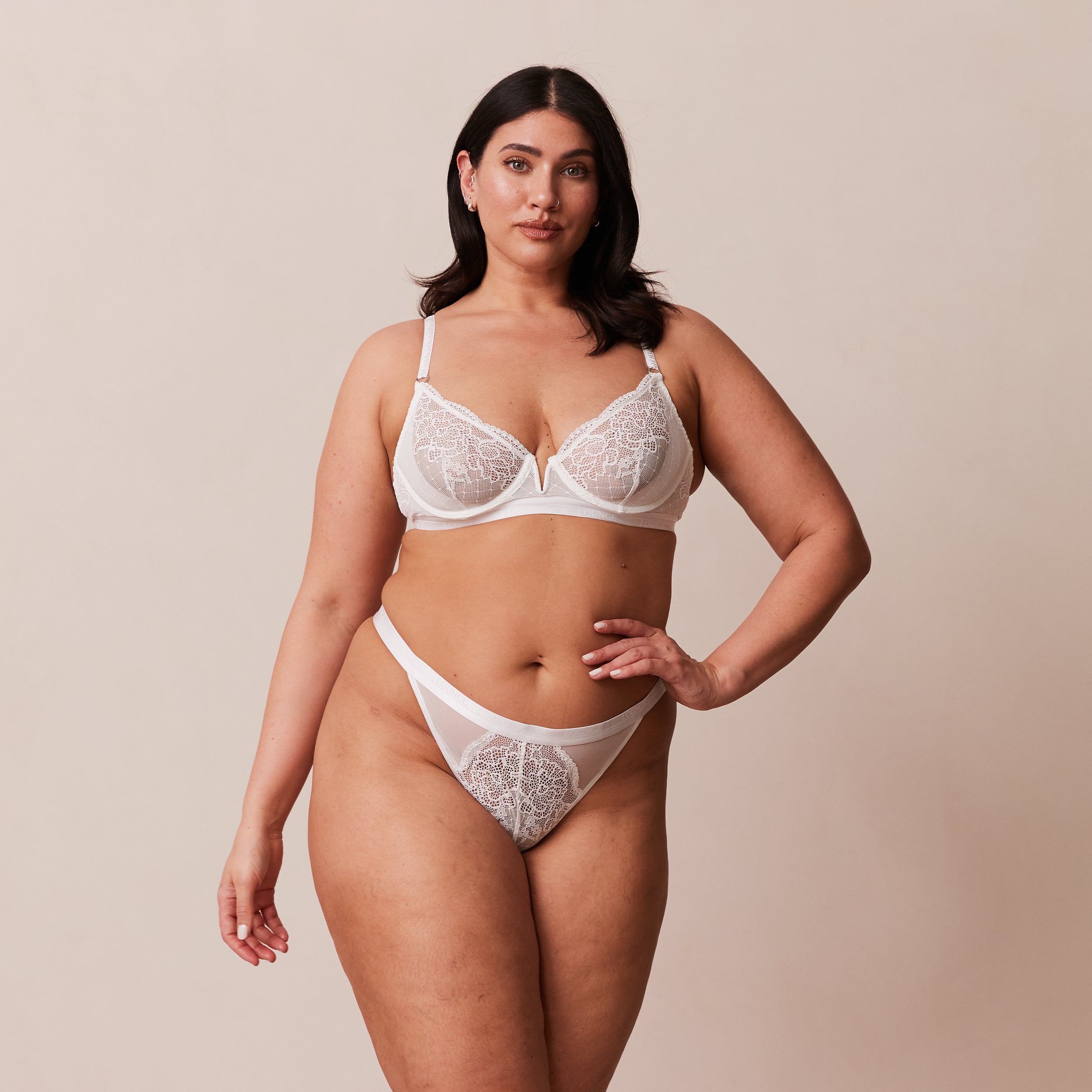 Royal Balcony Bra - Comfortable Lace Underwire Bra in White for Women | Perfect for Everyday Wear and Special Occasions
