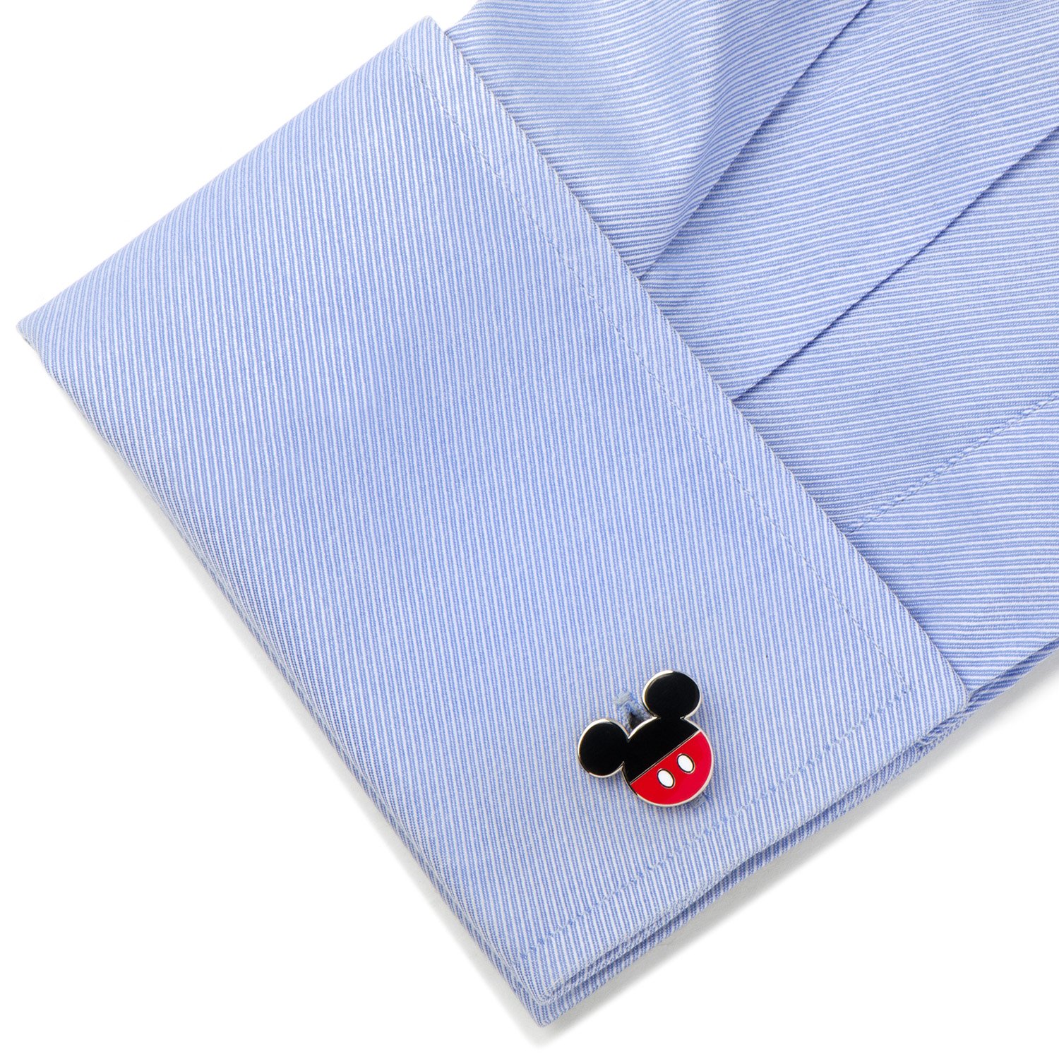 Disney Mickey Mouse Pants Cufflinks - Officially Licensed Silver Tone Dress Shirt Accessories for Men, Perfect for Weddings, Business Meetings & Formal Events