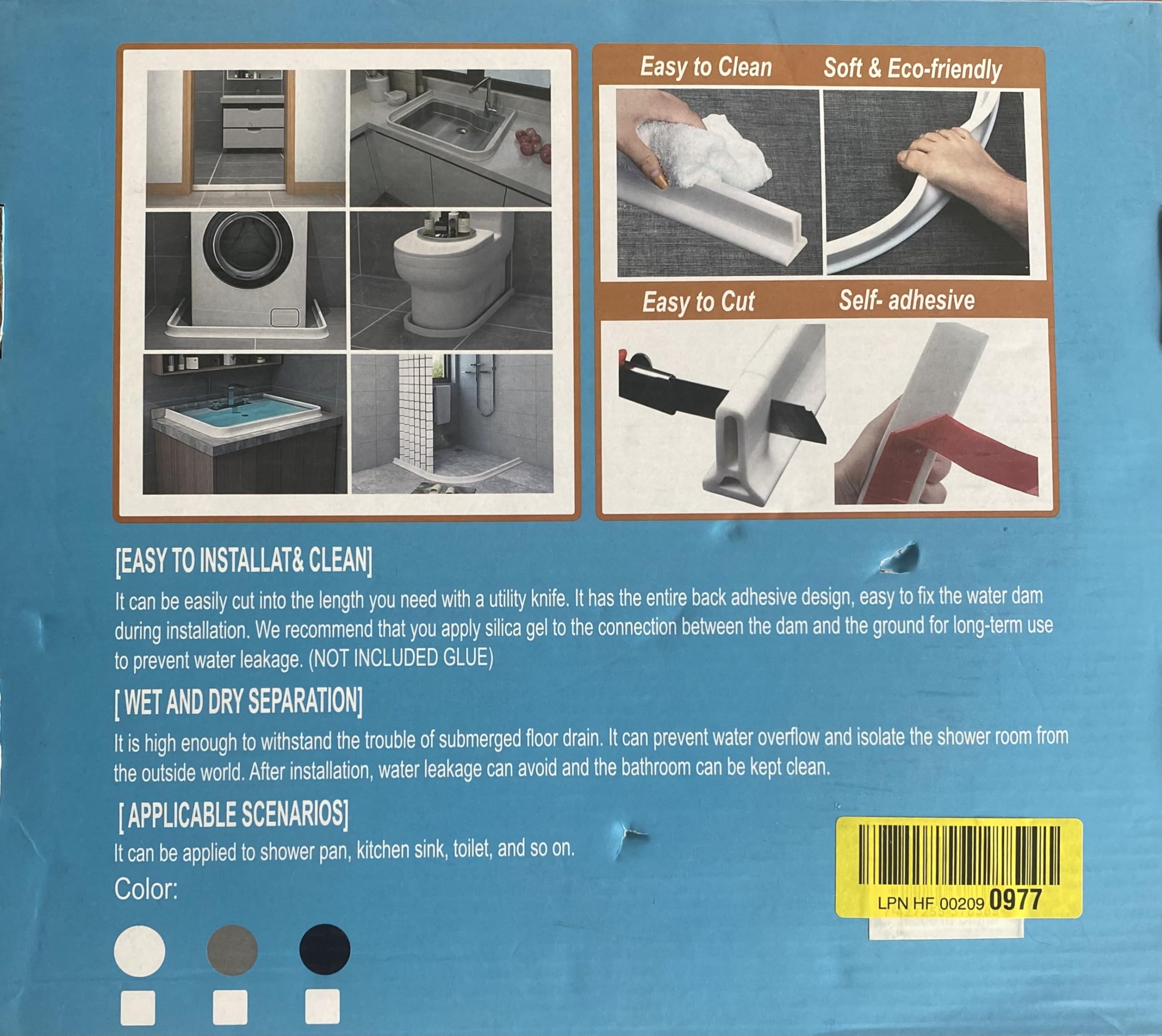 White Shower Hose 2 Meters - Flexible & Durable Bathroom Shower Pipe for Spa, RV, and Home Use
