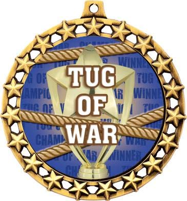 2.5 Inch Galaxy Star Tug of War Medals - Premium Tug of War Awards for Competitions, Team Sports & School Events - Perfect for Tug of War Tournaments, Field Day Prizes & Athletic Recognition