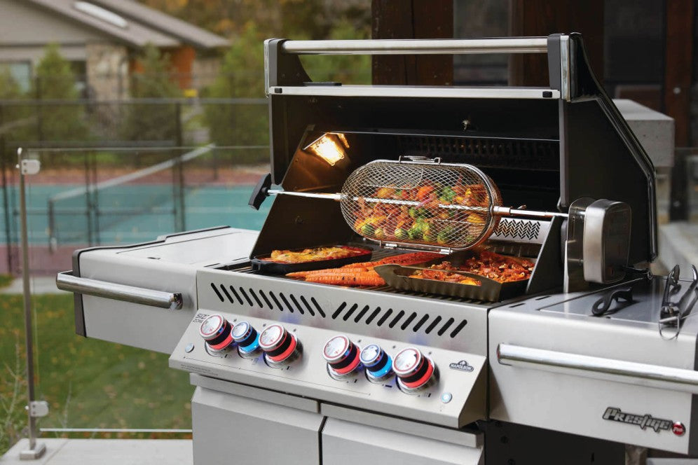 Napoleon Prestige Pro 500 RSIB Propane Gas Grill - Premium Stainless Steel Outdoor BBQ Grill for Backyard, Patio & Tailgating | Perfect for Family Gatherings & Summer Cookouts