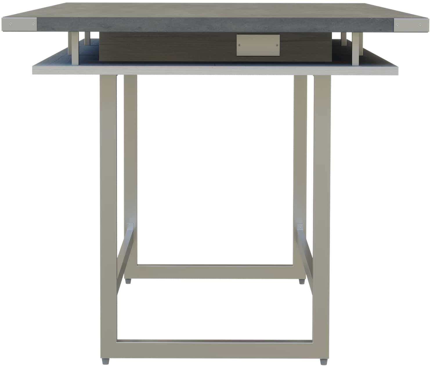 Safco Mirella 8-Foot Standing Height Conference Table - Adjustable Workstation for Modern Offices, Team Meetings & Collaborative Workspaces [MRCH8]