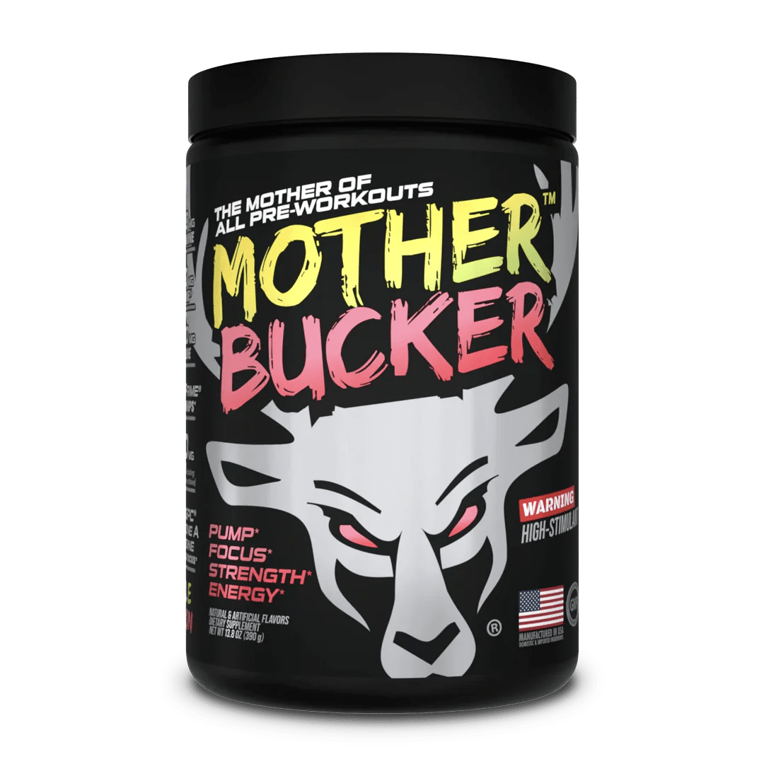 Bucked Up Mother Bucker Pre Workout Supplement - Muscle Melon Flavor for Energy & Endurance | Best for Gym, Fitness & Bodybuilding Training