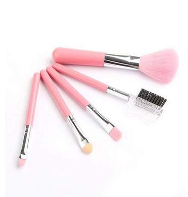 AIR BEAUTY 5-Piece Professional Makeup Brush Set - Soft Synthetic Bristles for Foundation, Blending, Contouring & Eyeshadow - Perfect for Travel & Everyday Makeup Application