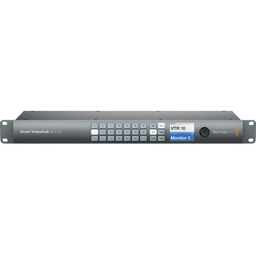 Blackmagic Design Smart Videohub 20x20 Mixed Format Video Router - Professional 4K/HD/SD Video Switching for Broadcast Studios & Live Productions