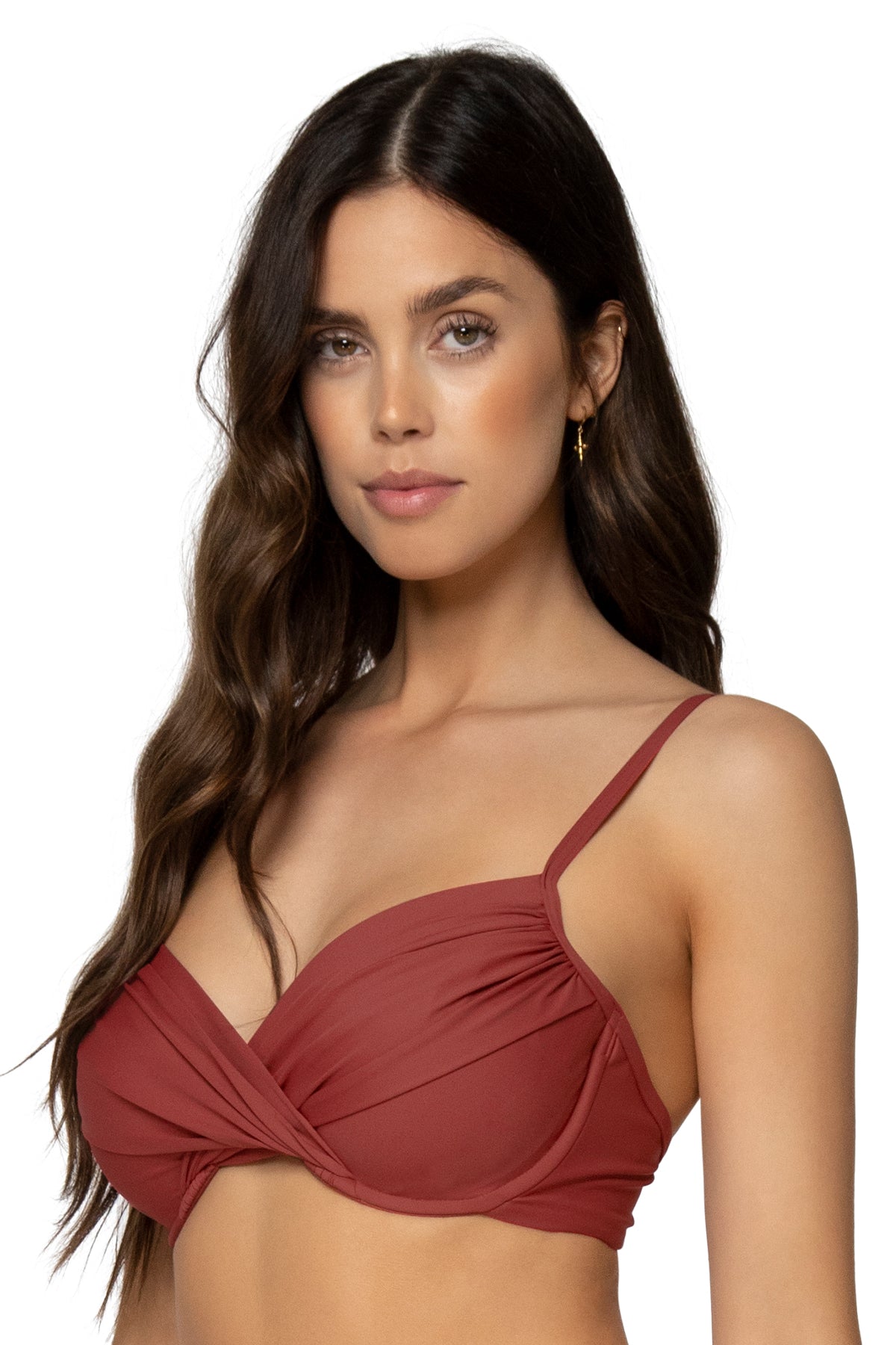 Crossroads Underwire Bra - Tuscan Red Lace Bralette for Women | Comfortable & Supportive Everyday Wear | Perfect for Work, Date Night & Lounge