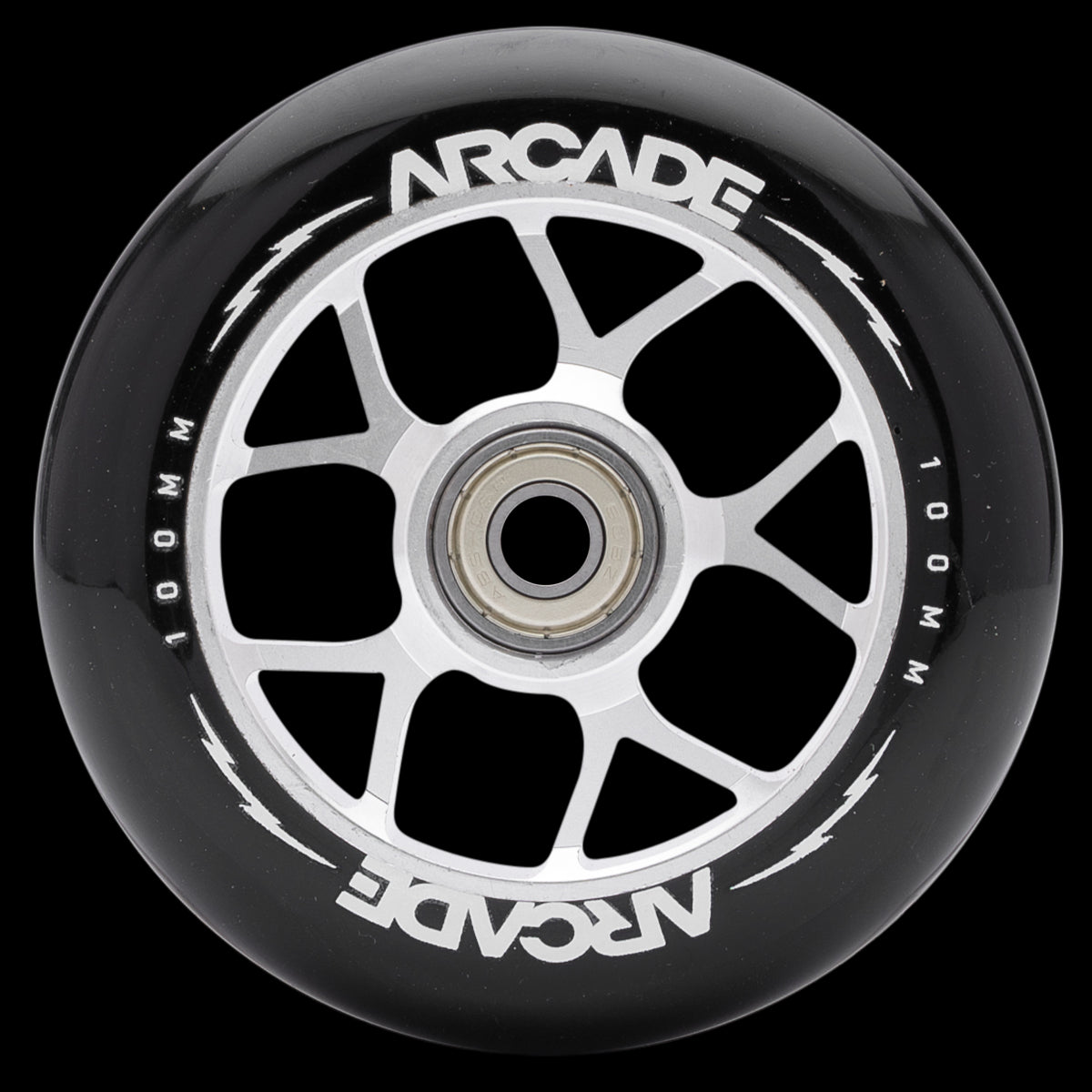 Arcade 100mm Skateboard Wheels - High Performance Longboard Wheels for Smooth Ride | Perfect for Cruising, Downhill & Street Skateboarding