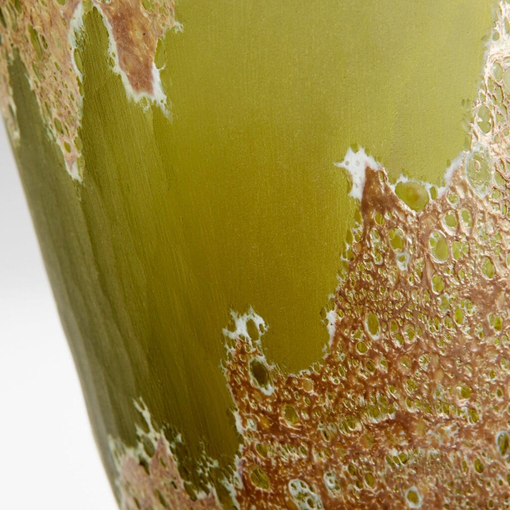 Cyan Design 10845 Alkali Vase - Forest Stone Finish, Medium Size for Home Decor, Wedding Centerpiece, and Tabletop Display