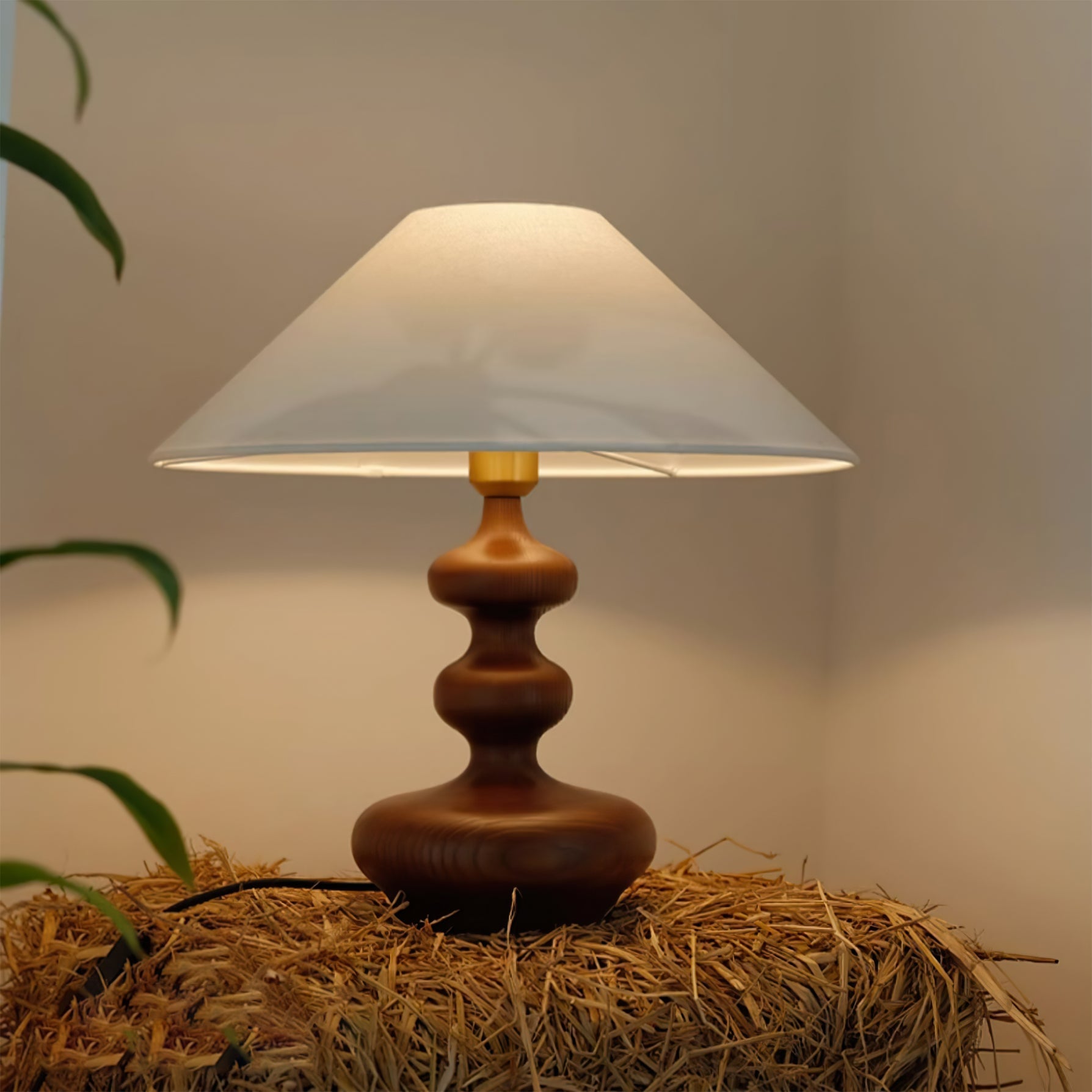 Creative Gourd Table Lamp - Handmade Natural Decorative Lighting for Living Room, Bedroom & Office - Perfect for Cozy Home Decor & Ambient Lighting
