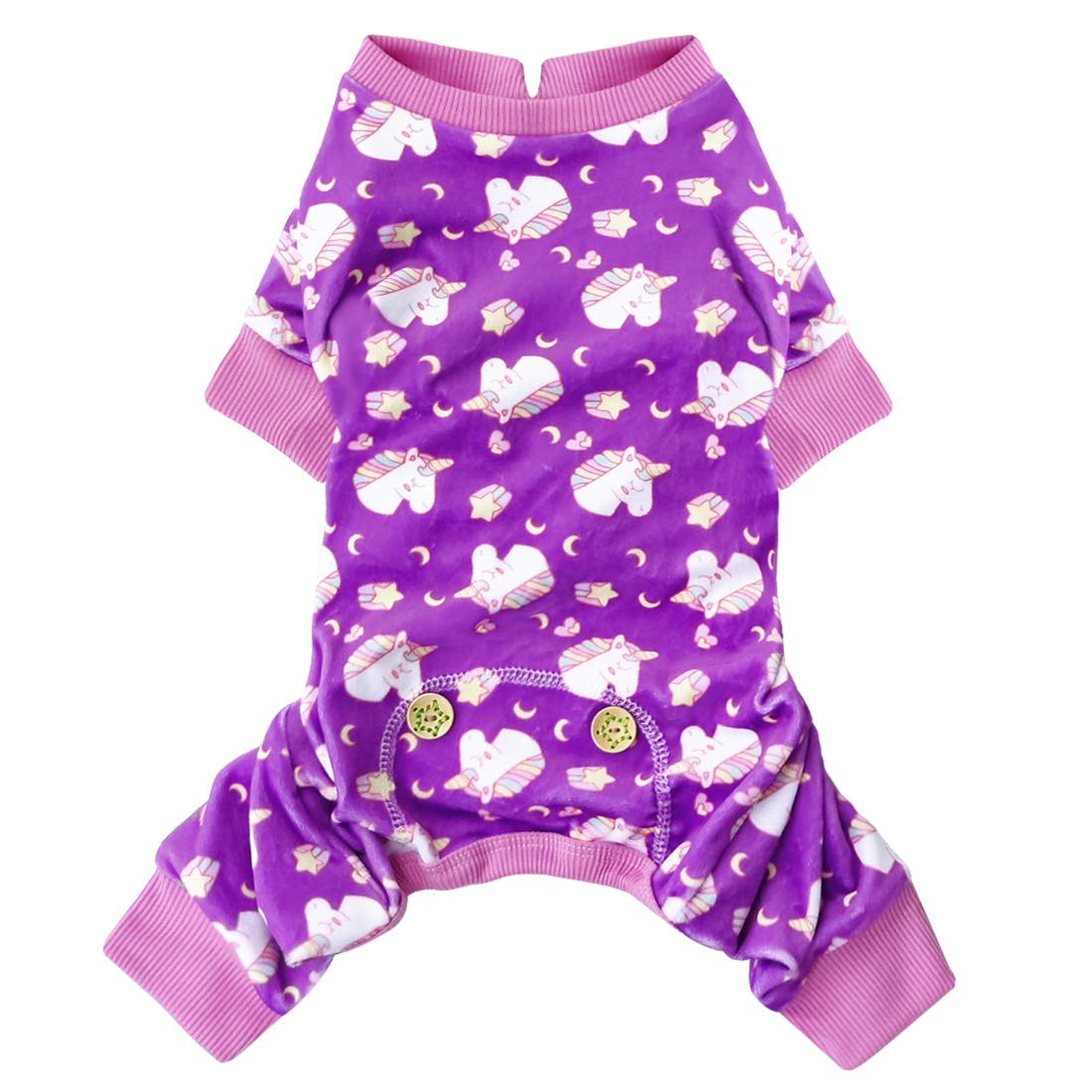 KYEESE Stretchy Dog Onesie - Unicorn Cat Pajamas for Dogs, Post-Surgery Recovery Suit & Cozy Pet Costume | Perfect for After Surgery Care, Winter Warmth, and Fun Dress-Up