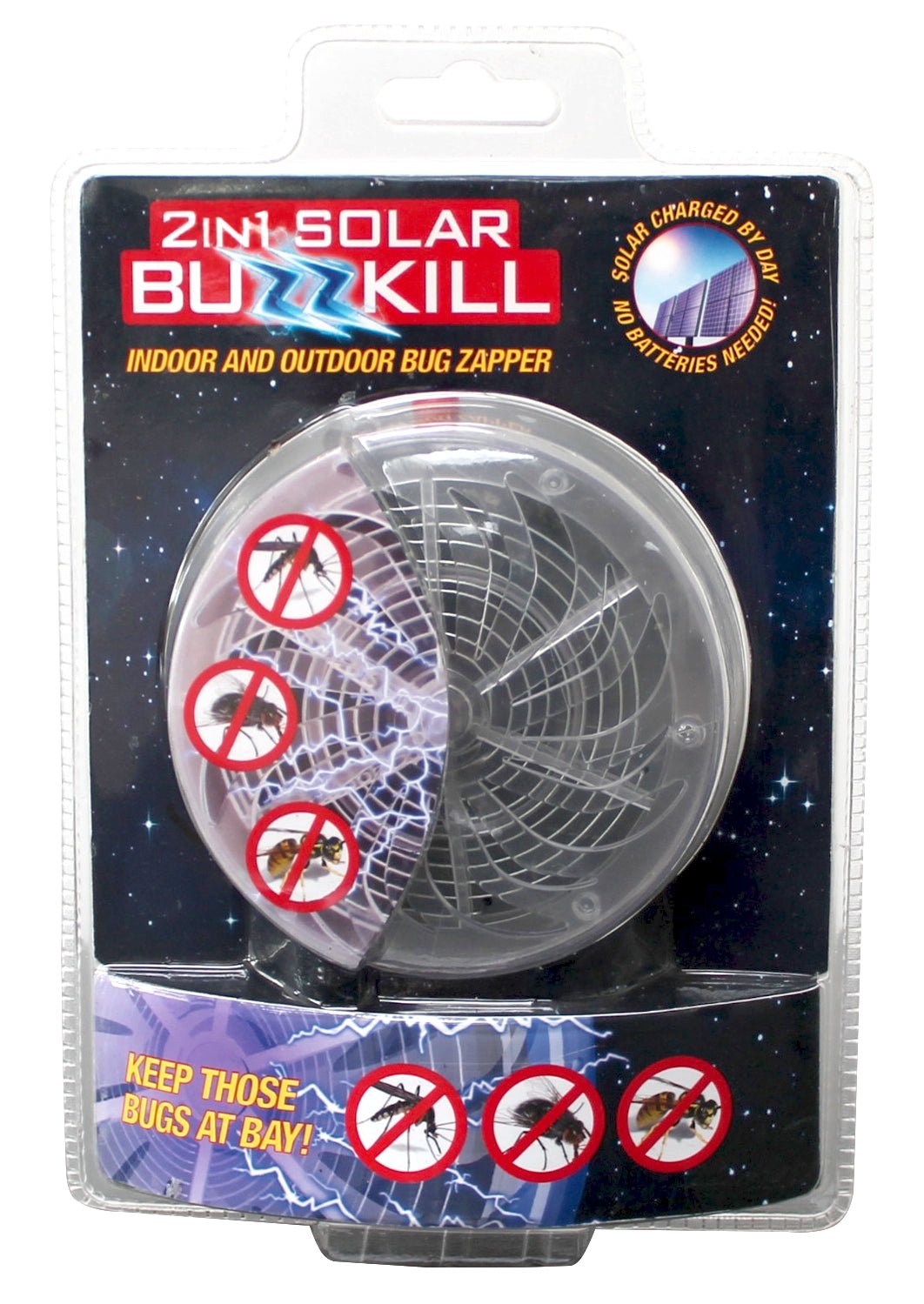 Solar Powered Bug Zapper - Outdoor Mosquito & Insect Killer for Patio, Garden, Backyard | Eco-Friendly Pest Control for Summer Nights