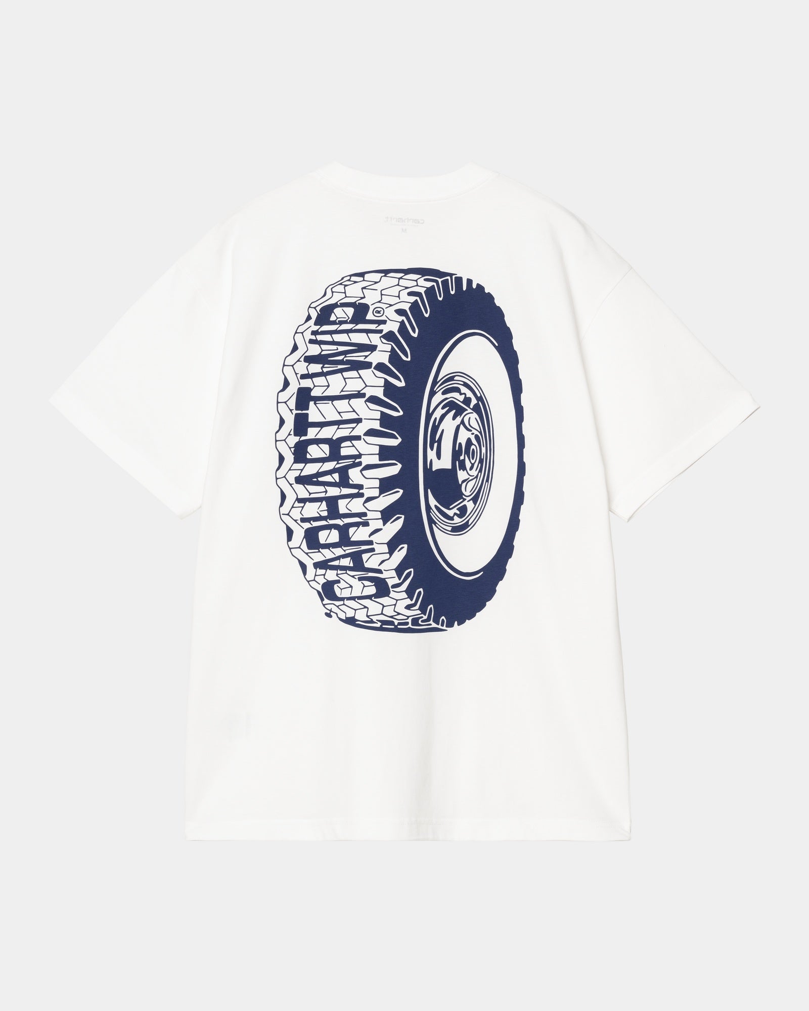 Men's White Tire Graphic T-Shirt - Casual Cotton Tee for Car Enthusiasts & Mechanics - Perfect for Work, Car Shows & Everyday Wear