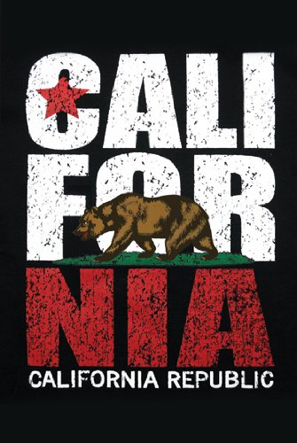 Hot Stuff Enterprise Z54-24x36-NA California Poster - 24x36 Inch Wall Art Decor for Home, Office & Classroom - Perfect for Coastal, Beach & Travel Themed Rooms