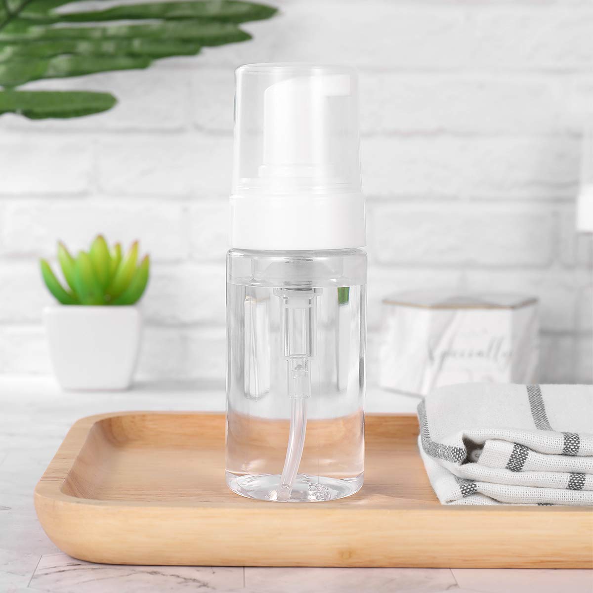 4 Pack Refillable Pump Bottles - Empty Reusable Dispenser Containers for Lotion, Soap & Shampoo - Perfect for Home, Travel & DIY Projects