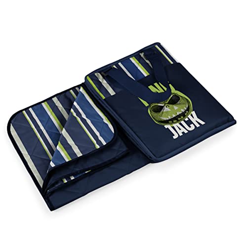 Disney Nightmare Before Christmas Jack - Blue Stripe Pattern With Navy Blue Exterior