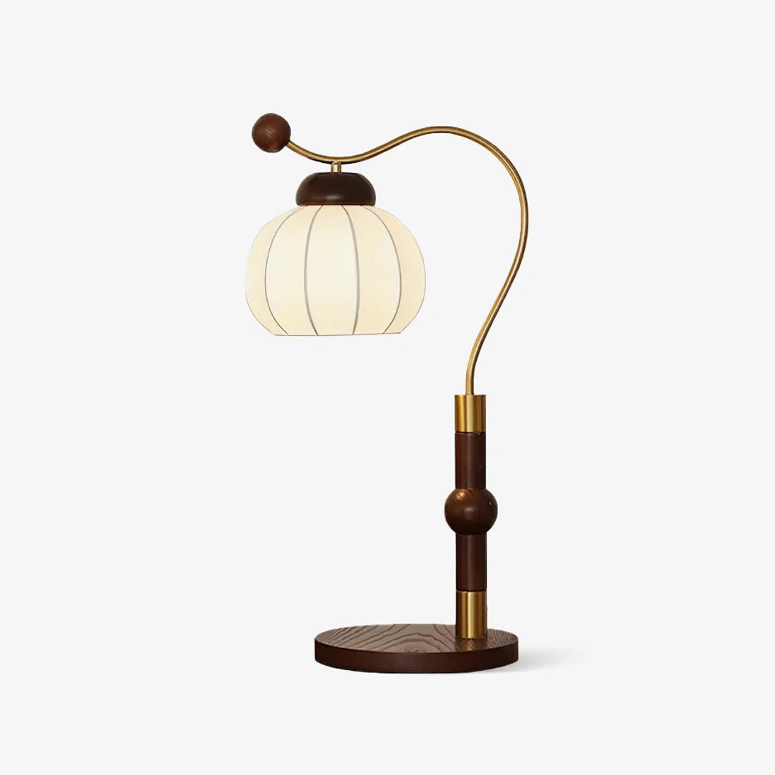 Elegant Silk Globe Table Lamp - Soft Ambient Lighting for Bedroom, Living Room & Office Decor