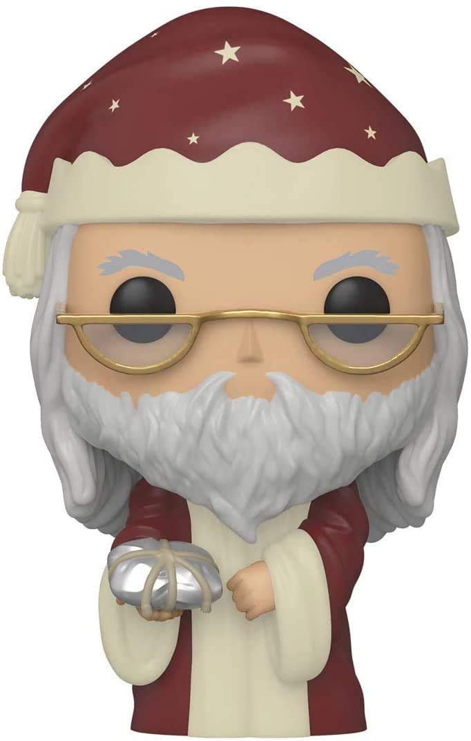 Funko Pop! Harry Potter Holiday Dumbledore Collectible Figure with PopShield Protector Case - Perfect for Christmas Gifts & Potter Fans Collection