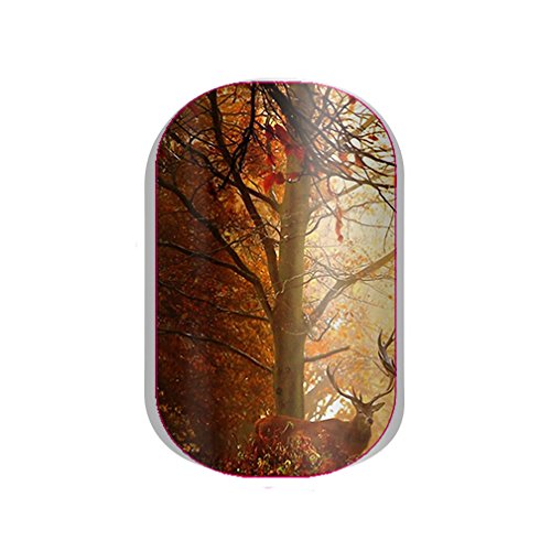 Deer Full Nail Decals - 20PCS Nail Art Wraps Stickers for Women, DIY Manicure Designs, Easy to Apply Waterproof Nail Stickers - Perfect for Parties, Weddings, Holidays & Everyday Nail Art