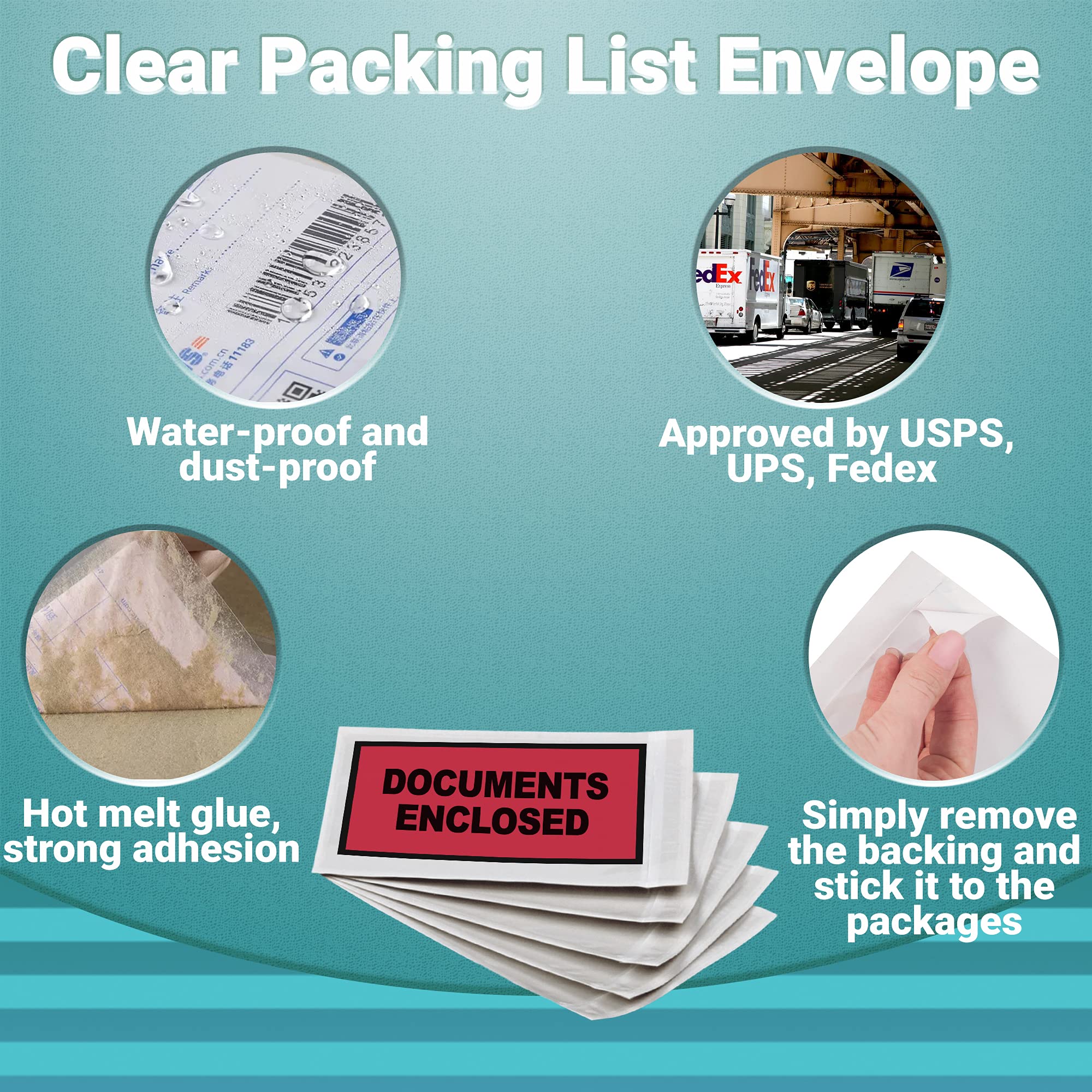 APQ 1000 Pack of 5.5 x 10 Back Loading Shipping Envelopes - Self-Sealing Document Mailers for USPS, UPS & FedEx - Perfect for Warranty Cards, Instruction Manuals & Important Paperwork (Ideal for Offices, Schools & Mailing Services)