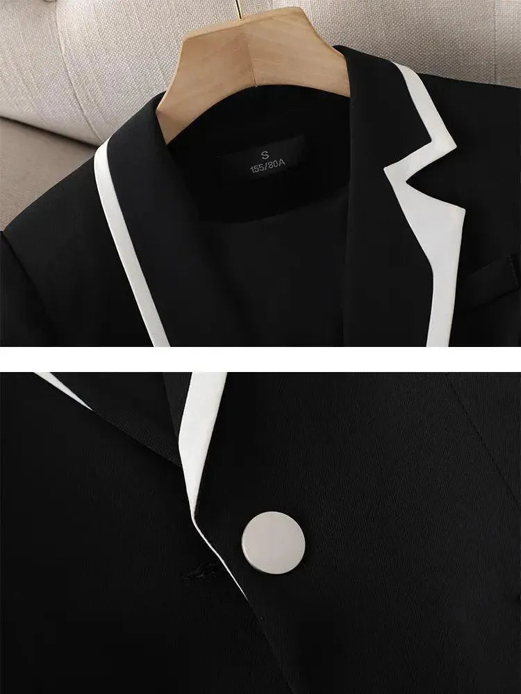 Stylish Double Pocket Women's Pant Suit for Office & Business - Professional Formal Blazer and Pants Set for Work, Interviews & Special Events