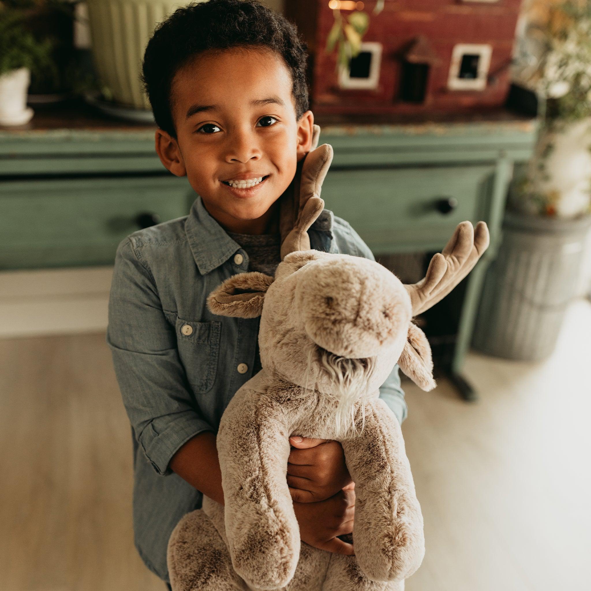 Great Big Moose Plush Stuffed Animal - Soft & Cuddly Toy for Kids, Nursery Decor, and Gift Ideas | Perfect for Bedtime, Playtime, and Themed Parties