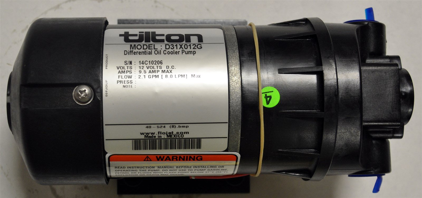 Tilton Racing 40-524 High Performance Oil/Water Cooler Pump - Ideal for Racing Cars, Off-Road Vehicles & Performance Engine Cooling Systems