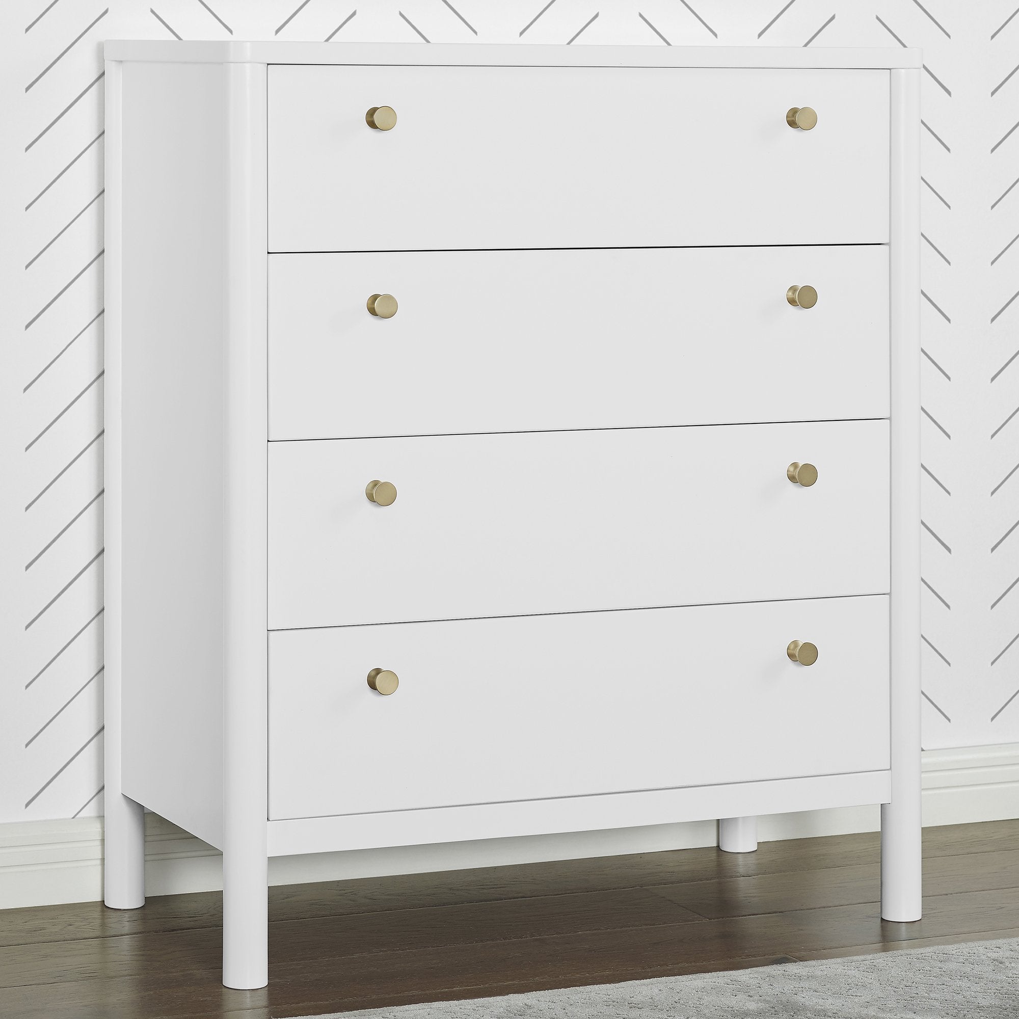 Remy 4 Drawer Chest - Solid Wood Dresser for Bedroom Storage & Organization | Perfect for Bedroom, Nursery, or Closet Organization