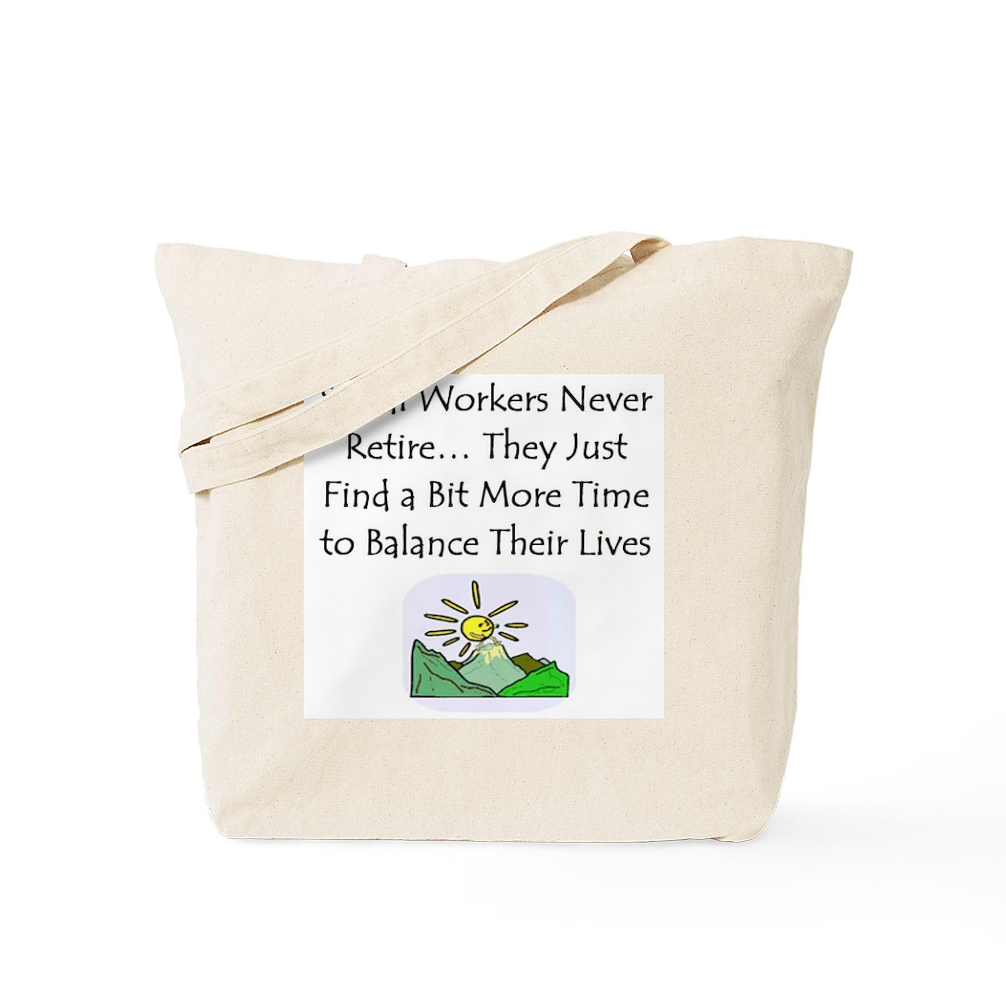 Retirement Gifts Tote Bag - Natural Canvas Reusable Shopping Bag for Women & Men - Perfect for Beach, Grocery & Work Commute