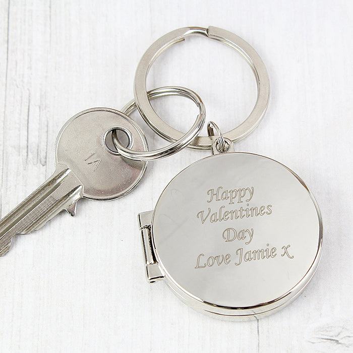 Custom Engraved Round Photo Keychain - Personalized Gift for Any Occasion (Anniversary, Birthday, Wedding) - Perfect for Keepsakes & Everyday Use