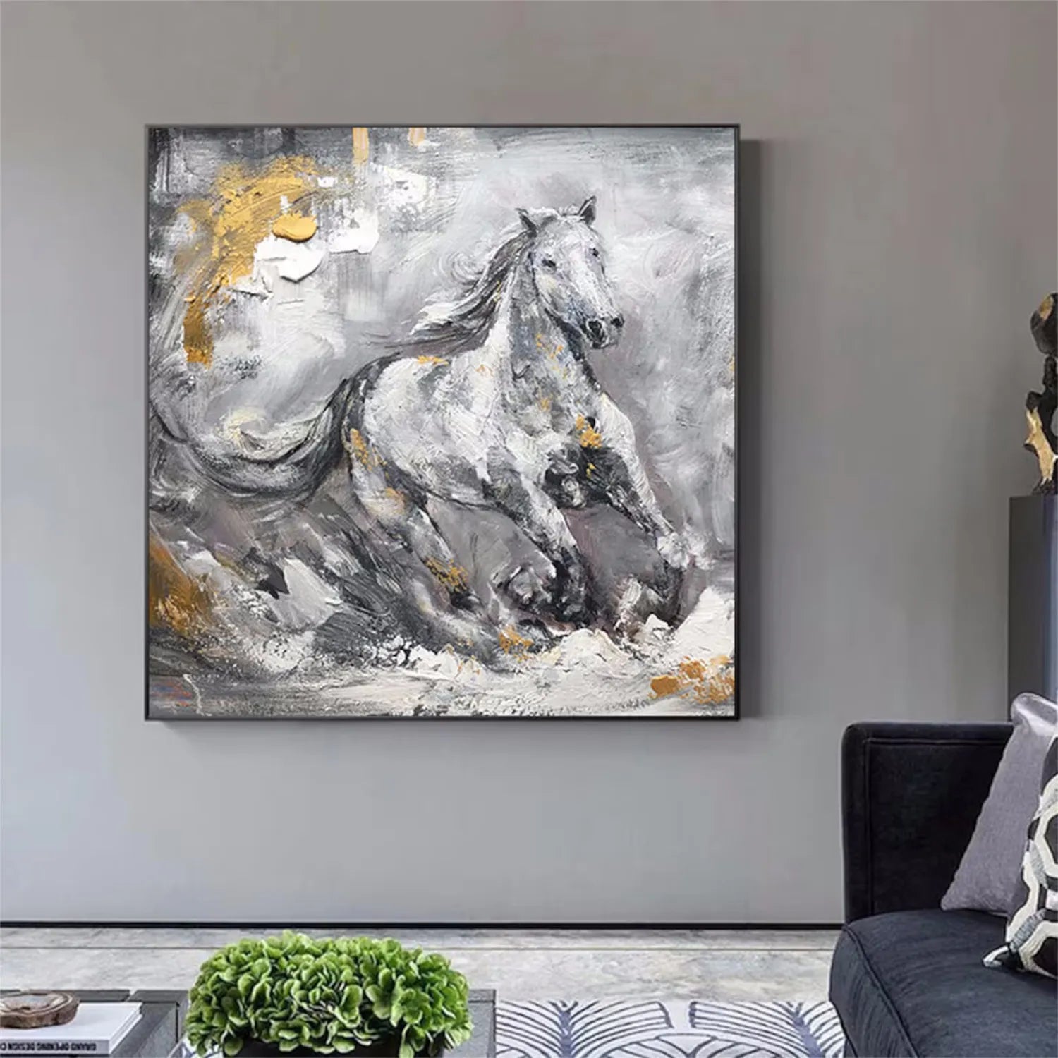 Animal Art Painting #AP063 - Handmade Canvas Wall Decor for Living Room, Bedroom & Office - Perfect Gift for Pet Lovers & Home Decor
