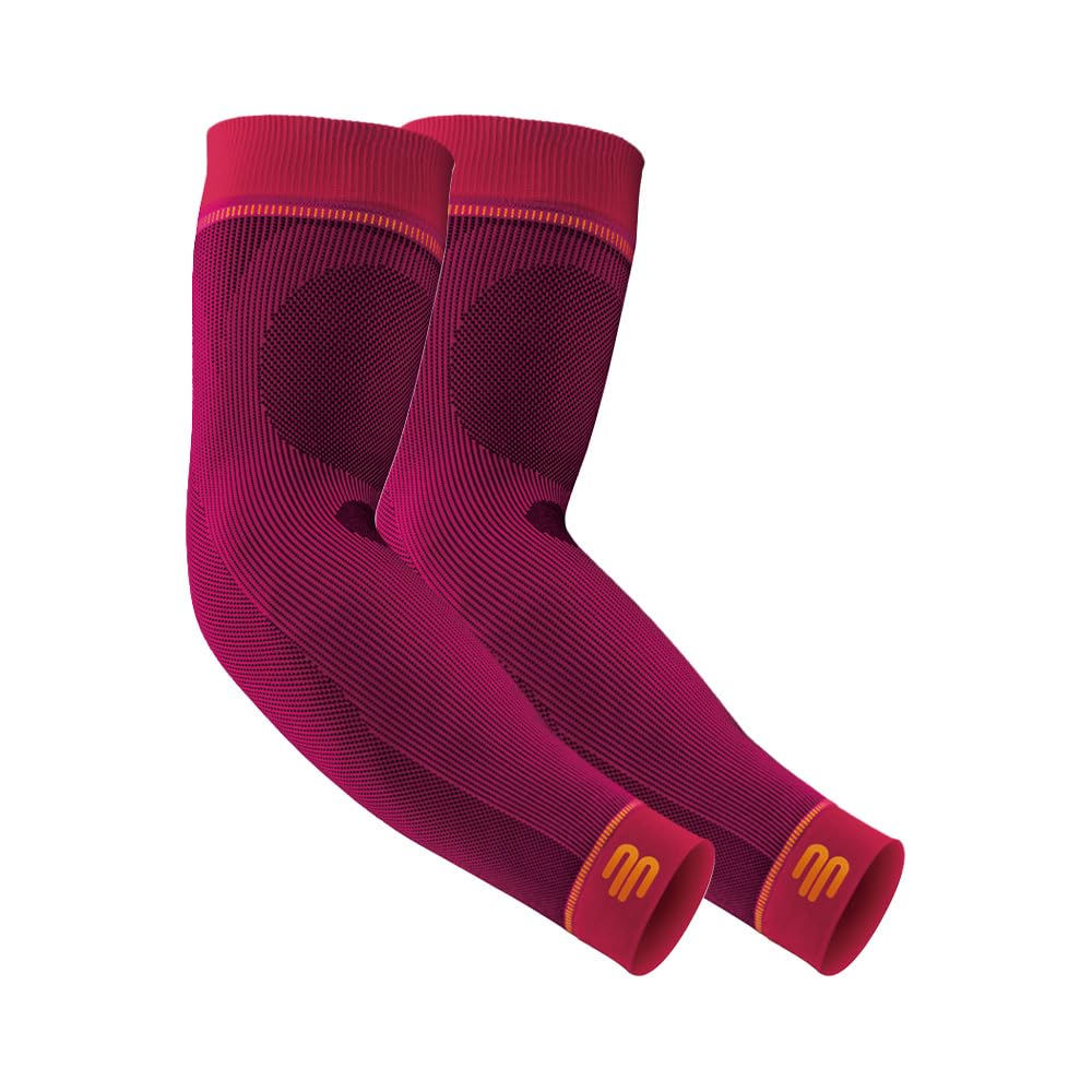 Bauerfeind Sports Compression Arm Sleeves for Men & Women - Improve Oxygen & Blood Circulation - Gradient Pressure Support for Running, Basketball, Gym & Recovery - 1 Pair