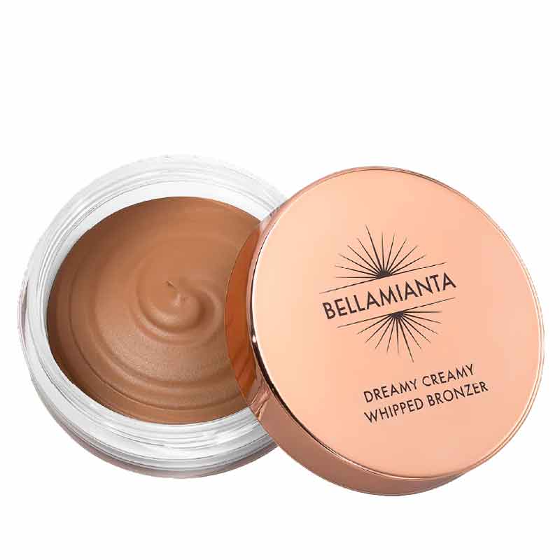 Bellamianta Dreamy Creamy Whipped Bronzer - Natural Sun-Kissed Glow Makeup for Face & Body | Perfect for Summer Tanning & Contouring | Vegan & Cruelty-Free