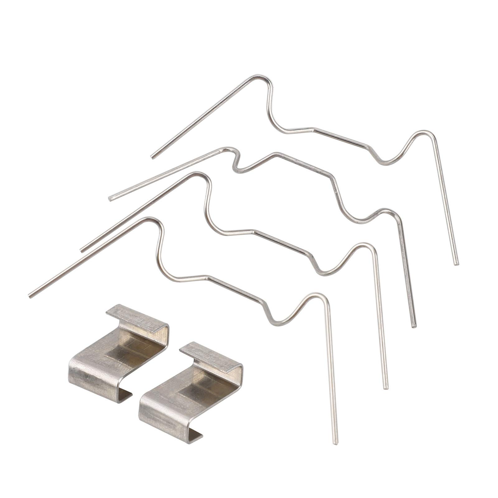 200 Pcs Greenhouse Glazing Clips Kit - 100 Wire Clips + 100 Z Overlap Clips for Aluminum Greenhouse Repair | Secure Panel Fasteners for DIY Greenhouse Construction & Maintenance