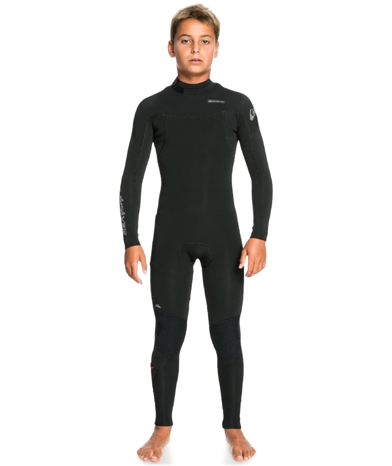 Quiksilver Boys 4/3mm Back Zip Wetsuit for Kids - Warm & Flexible Neoprene Surfing Suit for Cold Water Swimming, Surfing & Water Sports