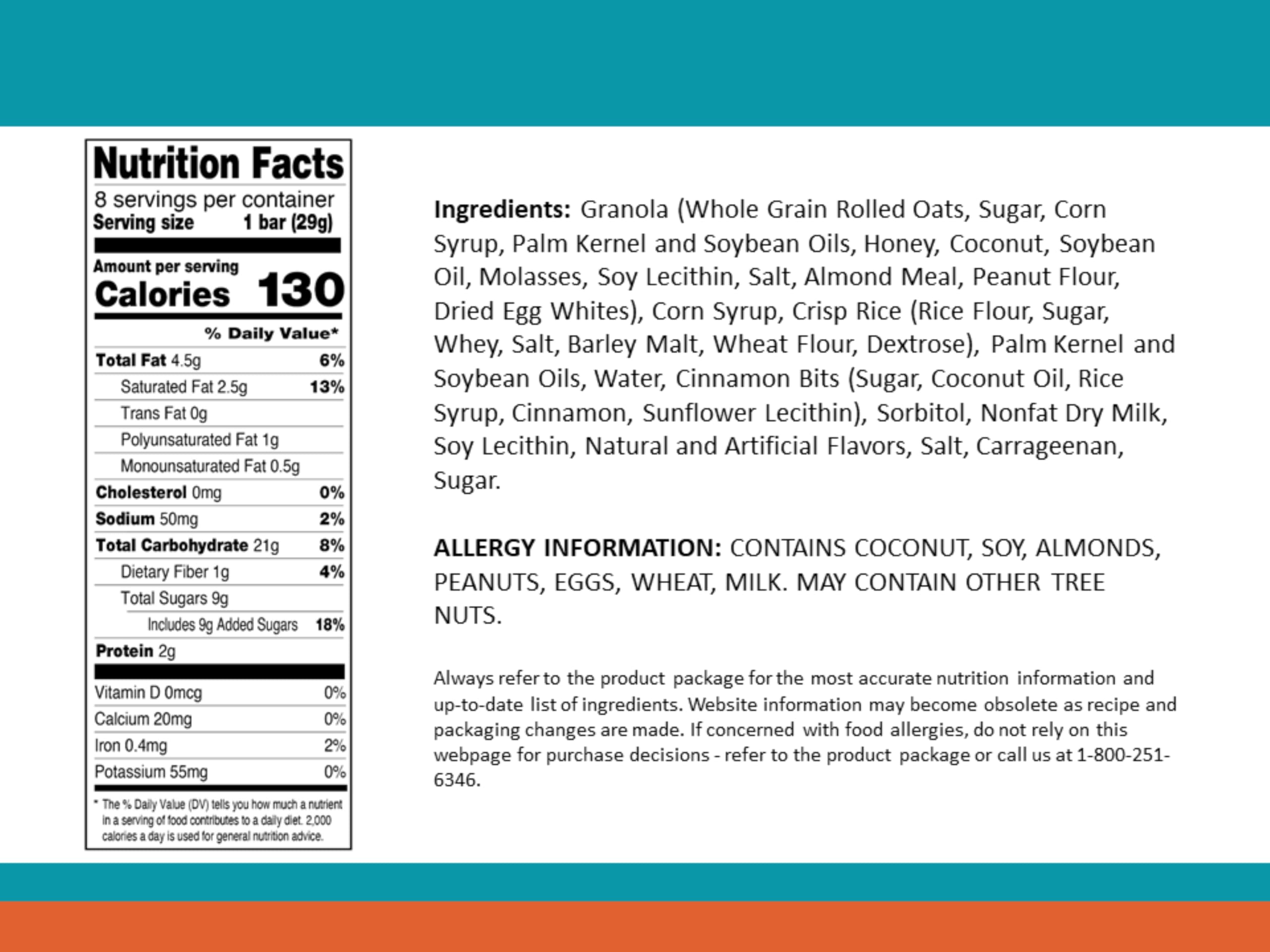 Sunbelt Bakery Snickerdoodle Chewy Granola Bars - 96 Count (12 Boxes of 8) | 1oz Protein Packed Breakfast & Snack Bars | On-the-Go Energy for Hiking, School Lunches & Office Snacks