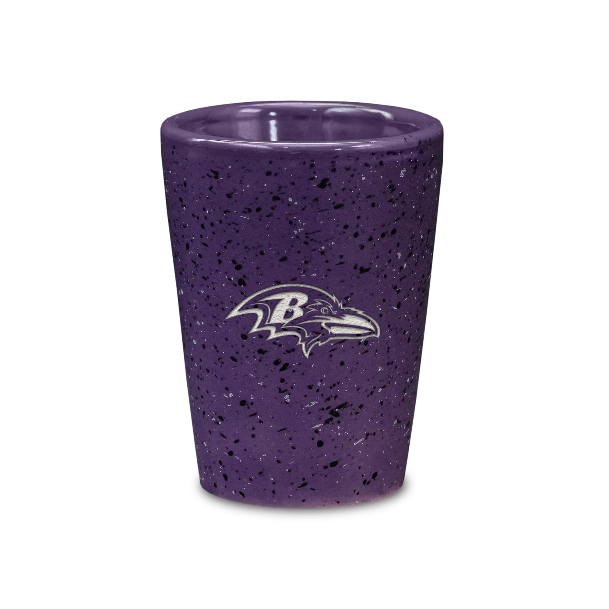 NFL Team Logo 2oz Ceramic Shot Glass - Laser Engraved Official Team Colors - Perfect for Game Day Parties, Tailgating & Sports Bar Decor - Rico Industries Football Fan Collectible