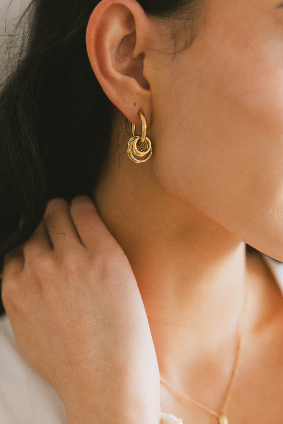 Annika Gold Hoop Earrings for Women - Elegant & Trendy Jewelry for Everyday Wear, Parties & Gifts