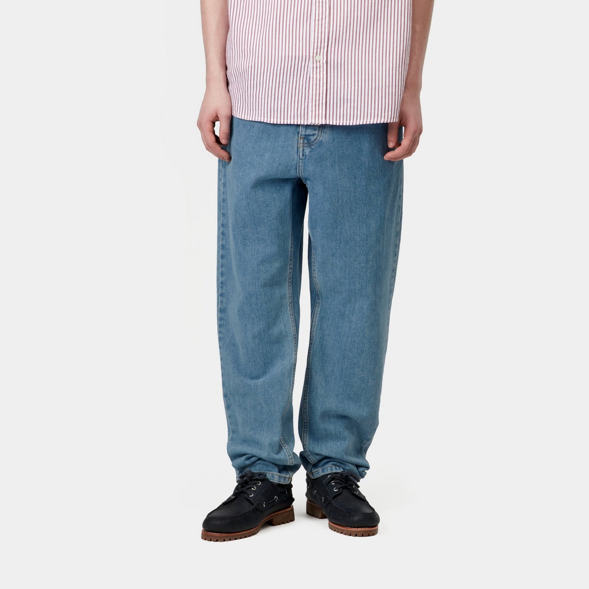 Newel Pant | Blue Stone Bleached Jeans for Men - Comfortable & Stylish Casual Wear for Everyday Outfits