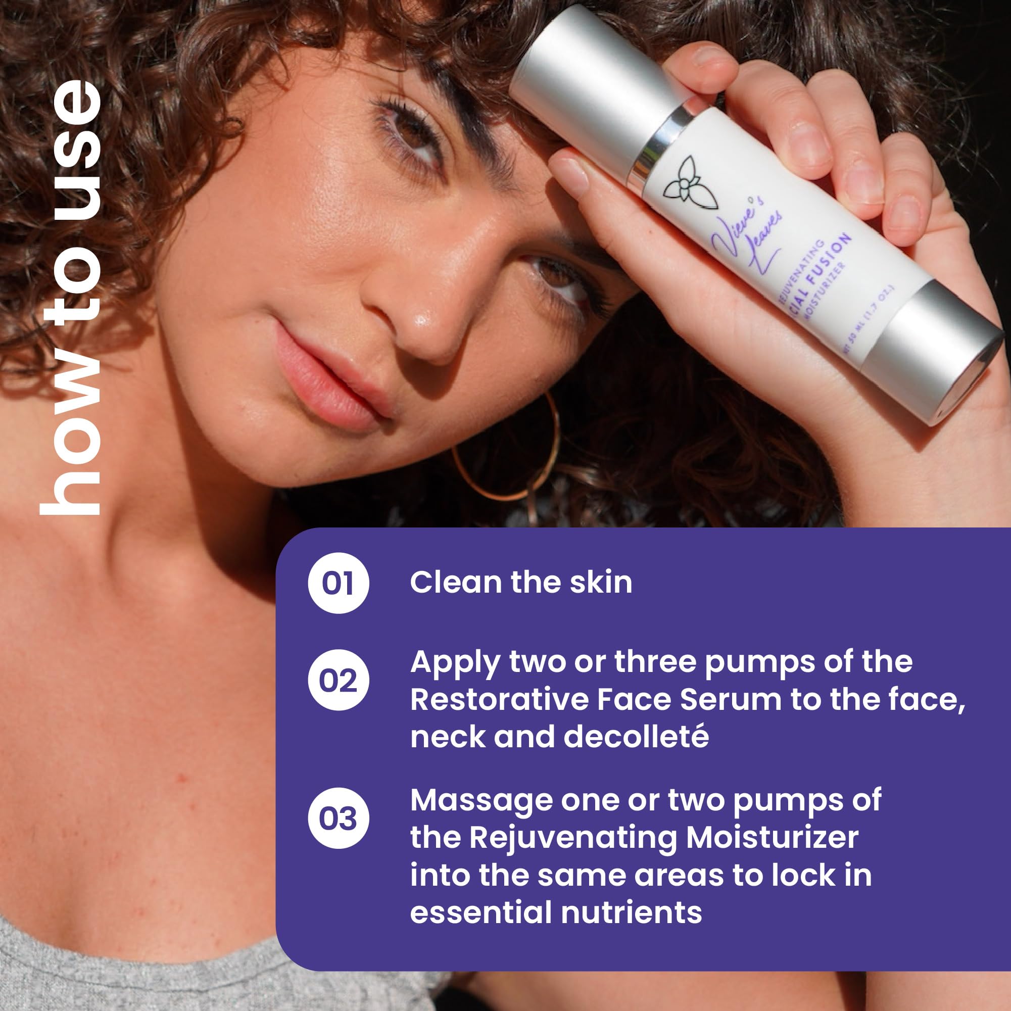 Vieve's Leaves Hydrating Skincare Kit for Sensitive Skin - 2-Step Cleansing & Moisturizing Face Routine with Vegan Serum & Cream - Cruelty-Free Skincare Set for Dry & Sensitive Skin | Perfect for Night Care & Daily Hydration