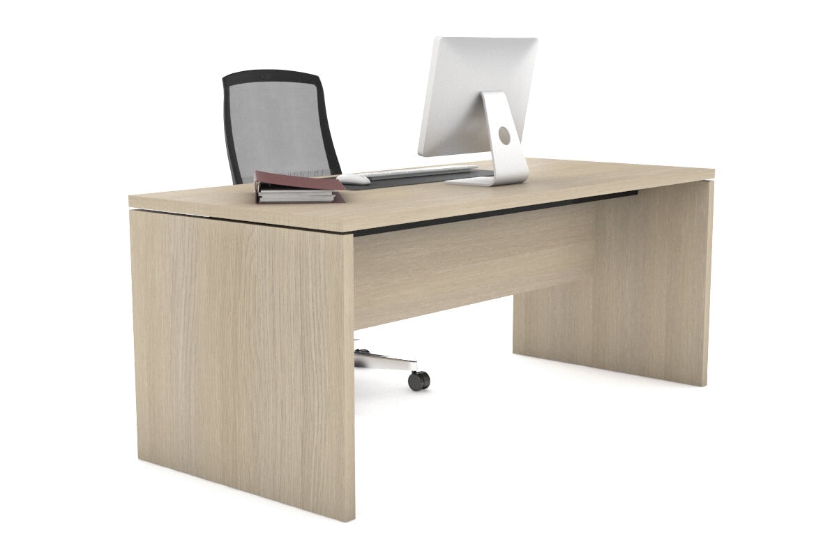 Modern Executive Straight Desk - Sleek Office Desk for Professionals | Perfect for Home Office, Corporate Workspace & Study Room