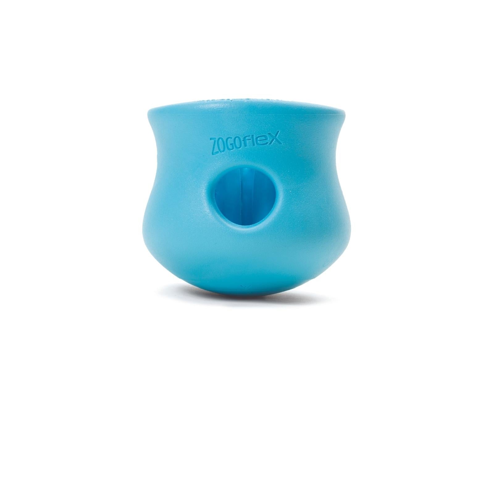 West Paw® TOPPL Puzzle Feeder Dog Toy in Blue - Interactive Treat Dispenser for Mental Stimulation & Slow Feeding - Perfect for Small to Medium Dogs at Home or Outdoors