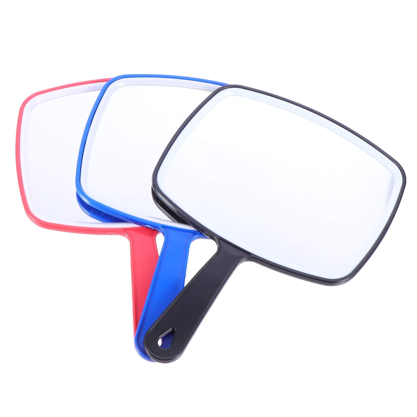3-Piece Handheld Vanity Mirror Set - Portable Makeup Mirror with Handle, Decorative Cosmetic Mirror for Women & Girls - Perfect for Travel, Home, and Professional Makeup Application