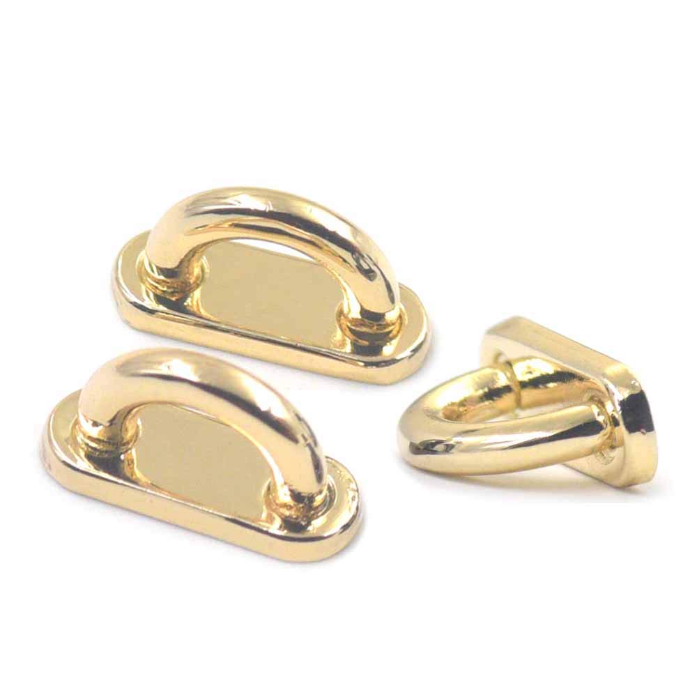 10Pcs Gold Alloy Pendant Flat Arch Bridge Charms - DIY Handbag Luggage Decorative Accessories for Purse, Backpack, Suitcase & Travel Gear